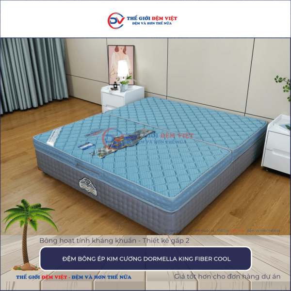 Đệm bông ép Kim Cương Dormella King Fiber Cool